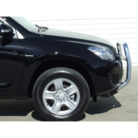 ECB Silver Hammertone Nudge Bar - Series 2 to suit Toyota Rav4 01/06 - 09/08