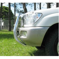ECB Polished Nudge Bar - Series 2 to suit Toyota LandCruiser 100 Series IFS 04/98 - 10/07