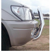 ECB Textura Black Nudge Bar - Series 2 to suit Toyota Prado 07/96 - 02/03