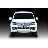 ECB Silver Hammertone Nudge Bar - Series 2 to suit Volkswagen Amarok 09/16 - 11/22