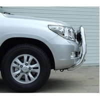 ECB Textura Black Nudge Bar - Series 2 to suit Toyota LandCruiser 200 Series GX 03/12 - 10/15