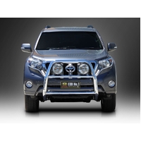 ECB Black Ripple Nudge Bar - Series 2 to suit Toyota Prado 150 Series 2 GXL 11/13 - 10/17