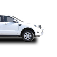 ECB Silver Hammertone Nudge Bar to suit Ford Ranger PX MKIII 2WD Highrise 09/18 - 04/22