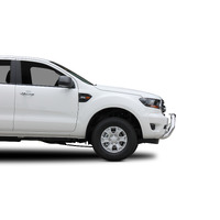 ECB Silver Hammertone Nudge Bar to suit Ford Ranger PX MKIII XLS 09/18 - 04/19