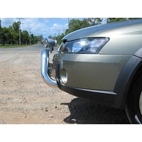 ECB Silver Hammertone Nudge Bar to suit Holden Commodore VY Aventra 2003 - 2004