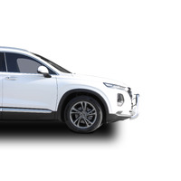 ECB Black Ripple Nudge Bar to suit Hyundai Santa-Fe 04/18 - 09/20
