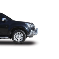 ECB Silver Hammertone Nudge Bar to suit Isuzu MU-X 03/17 - 05/21