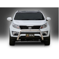 ECB Silver Hammertone Nudge Bar to suit Kia Sportage SL Series 05/14 - 09/15