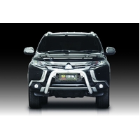 ECB Textura Black Nudge Bar to suit Mitsubishi Pajero Sport Exceed 05/16 - 11/19