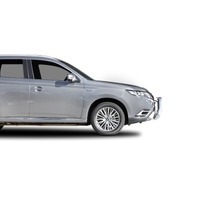 ECB Silver Hammertone Nudge Bar to suit Mitsubishi Outlander PHEV 04/18 - 07/21