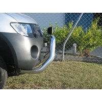 ECB Polished Nudge Bar to suit Mitsubishi Triton ML Excl GLX 07/06 - 08/09