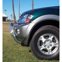 ECB Polished Nudge Bar to suit Mitsubishi Pajero NM 05/00 - 10/02