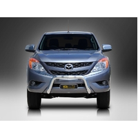 ECB Silver Hammertone Nudge Bar to suit Mazda BT-50 2WD Highrise 10/11 - 03/18