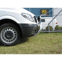 ECB Silver Hammertone Nudge Bar to suit Mercedes-Benz Vito 04/04 - 01/10