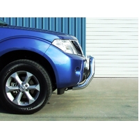 ECB Black Ripple Nudge Bar to suit Nissan Navara D40 ST 12/11 - 03/15