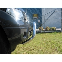 ECB Silver Hammertone Nudge Bar to suit Nissan Navara D40 RX 12/05 - 03/15