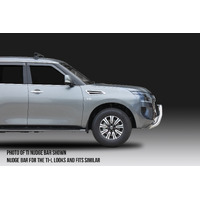 ECB Silver Hammertone Nudge Bar to suit Nissan Patrol Y62 TI-L 08/19 - 11/21