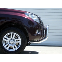 ECB Textura Black Nudge Bar to suit Toyota Prado 150 Series Sensor Model 11/09 - 10/13