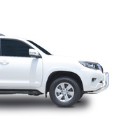 ECB Silver Hammertone Nudge Bar to suit Toyota Prado GXL 11/17 - Onwards