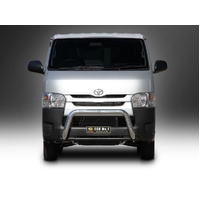 ECB Silver Hammertone Nudge Bar to suit Toyota HiAce LWB 02/14 - 04/19