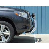 ECB Silver Hammertone Nudge Bar to suit Toyota Kluger 08/07 - 08/10