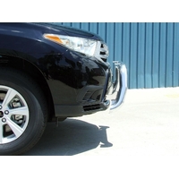 ECB Silver Hammertone Nudge Bar to suit Toyota Kluger 09/10 - 02/14