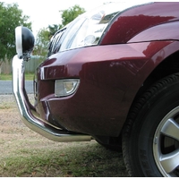 ECB Textura Black Nudge Bar to suit Toyota Prado 120 Series VX 03/03 - 10/09