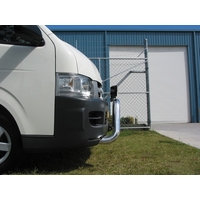 ECB Silver Hammertone Nudge Bar to suit Toyota HiAce Commuter 03/05 - 02/14