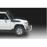 ECB Silver Hammertone Nudge Bar to suit Toyota LandCruiser 79 Series Single Cab 11/16 - Onwards