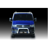 ECB Black Ripple Nudge Bar to suit Volkswagen Transporter 07/15 - 05/20