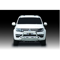 ECB Silver Hammertone Nudge Bar to suit Volkswagen Amarok 09/16 - 11/22