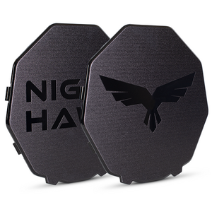 Bushranger Night Hawk 7" Black Protective Cover (Pair)