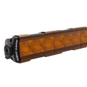 Bushranger Night Hawk Light Bar Diffused Cover - Amber (Pair)