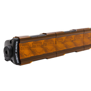 Bushranger Night Hawk Light Bar Flood Cover - Amber (Pair)