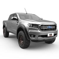 EGR Fender Flares Front Only to suit Ford Ranger PX 2011 - 2022 PX3 (Ultra Matte Black Unpainted Smooth)