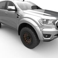EGR Fender Flares Full Set to suit Ford Ranger PX 2011 - 2022 PX3 Wildtrak (Alabaster White Smooth)