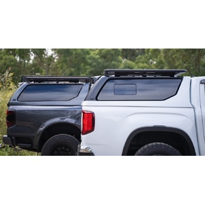 Maxliner Gen 2 Venture Canopy with Lift / Lift Windows to suit Volkswagen Amarok 2023 - Onwards (Dark Grey / Black)