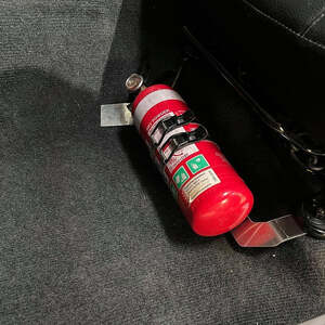 Scrub King Fire Extinguisher Bracket to suit Mitsubishi Triton 2006 - 2015 (Stainless Steel)