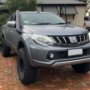 Scrub King Bonnet Hinge UHF Antenna Bracket to suit Mitsubishi Triton MQ 2015 - 2018 (Stainless Steel)