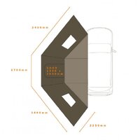 Darche Eclipse 180 Awning Wall Set With Windows