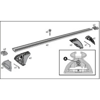 Prorack Heavy Duty Bars 120cm (Black)