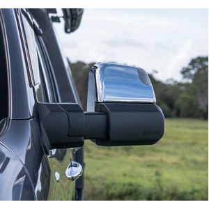 MSA 4x4 Towing Mirrors for Holden Colorado 2012 - 2020 (Black, Manual)