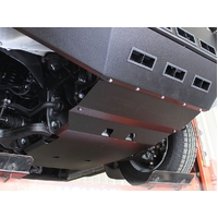 ECB Silver Hammertone Under Body Guard to suit Ssangyong Actyon Sports 03/12 - Onwards