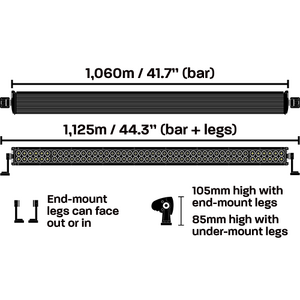 HARDKORR 42&quot; XD-GEN4 LED LIGHT BAR (DUAL ROW)