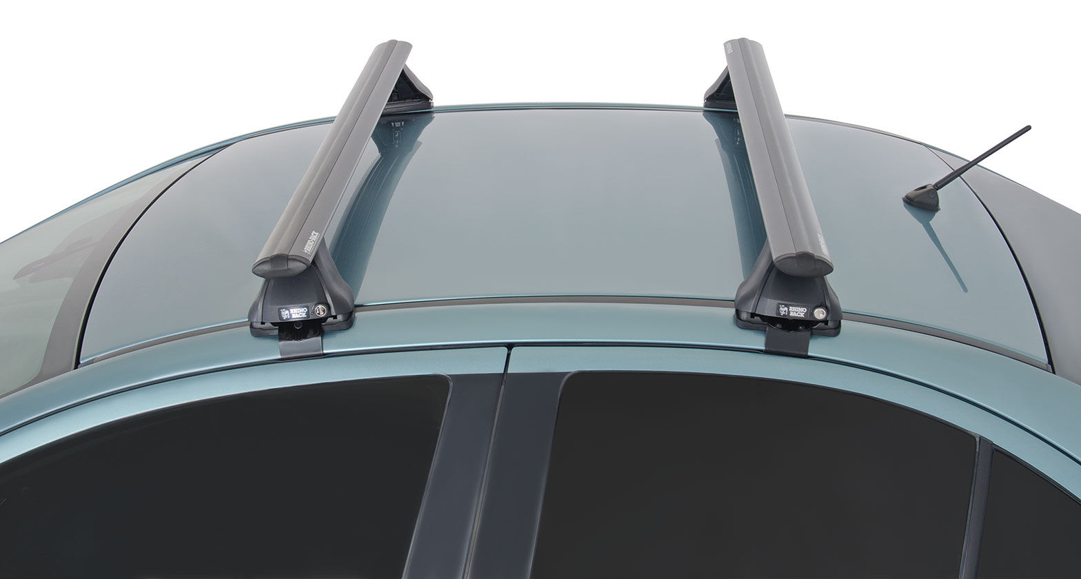 Rhino Vortex Black 2 Bar Roof Rack for MITSUBISHI Lancer CJ 4dr Sedan