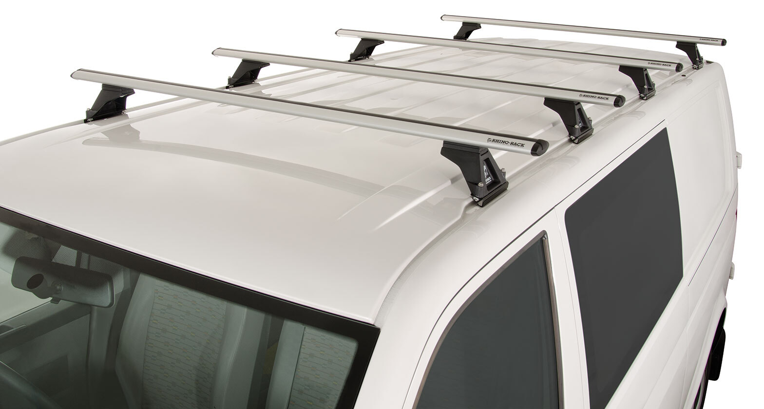 Rhino Vortex RLTF Silver 4 Bar Roof Rack for VOLKSWAGEN Multivan T5 2dr