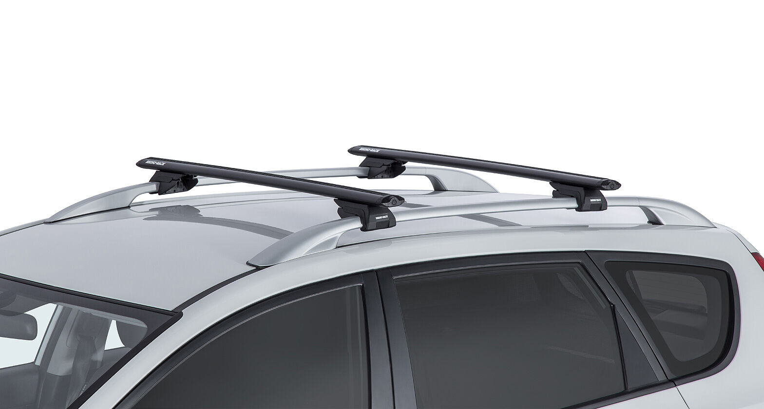 Rhino Vortex SX Black 2 Bar Roof Rack for TOYOTA Tarago 4dr Van (Roof