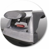 Prorack Silver 2 Bar Aero Through Bar kit to suit Citroen C4 5dr Hatch (2004 - 2010)