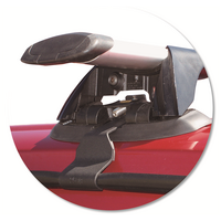 Prorack Black 2 Bar Aero Through Bar kit to suit Toyota HiLux Double Cab 4dr Ute (1988 - 1997)