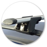 Prorack Black 2 Bar Aero Through Bar kit to suit Subaru Traviq 5dr MPV (2001 - 2004)